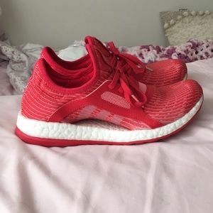 Red Adidas Pureboost size 5.5